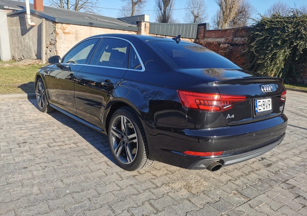 Audi A4 cena 98000 przebieg: 134900, rok produkcji 2017 z Sieradz małe 121